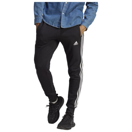Adidas Ανδρικό παντελόνι φόρμας Essentials French Terry Tapered Cuff 3-Stripes Pants